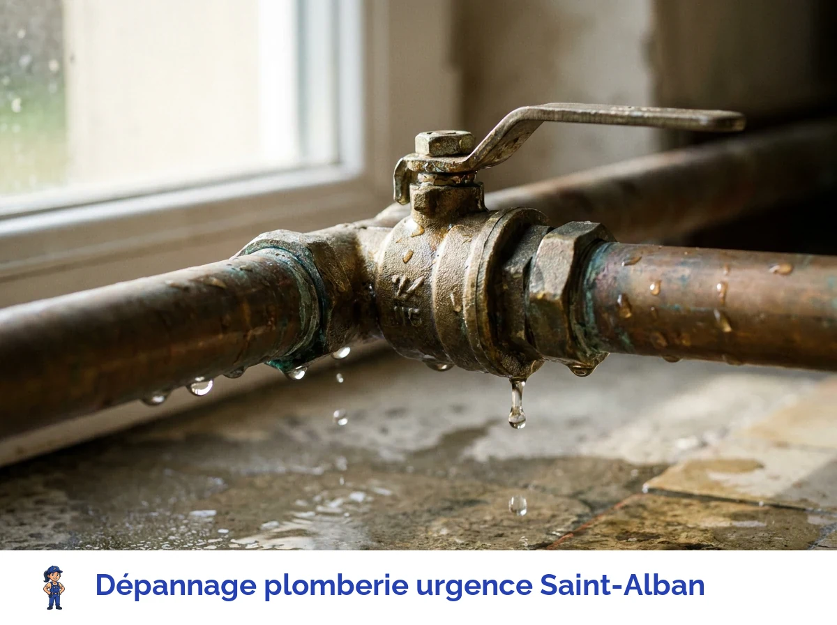 Dépannage plomberie urgence à Saint-Alban