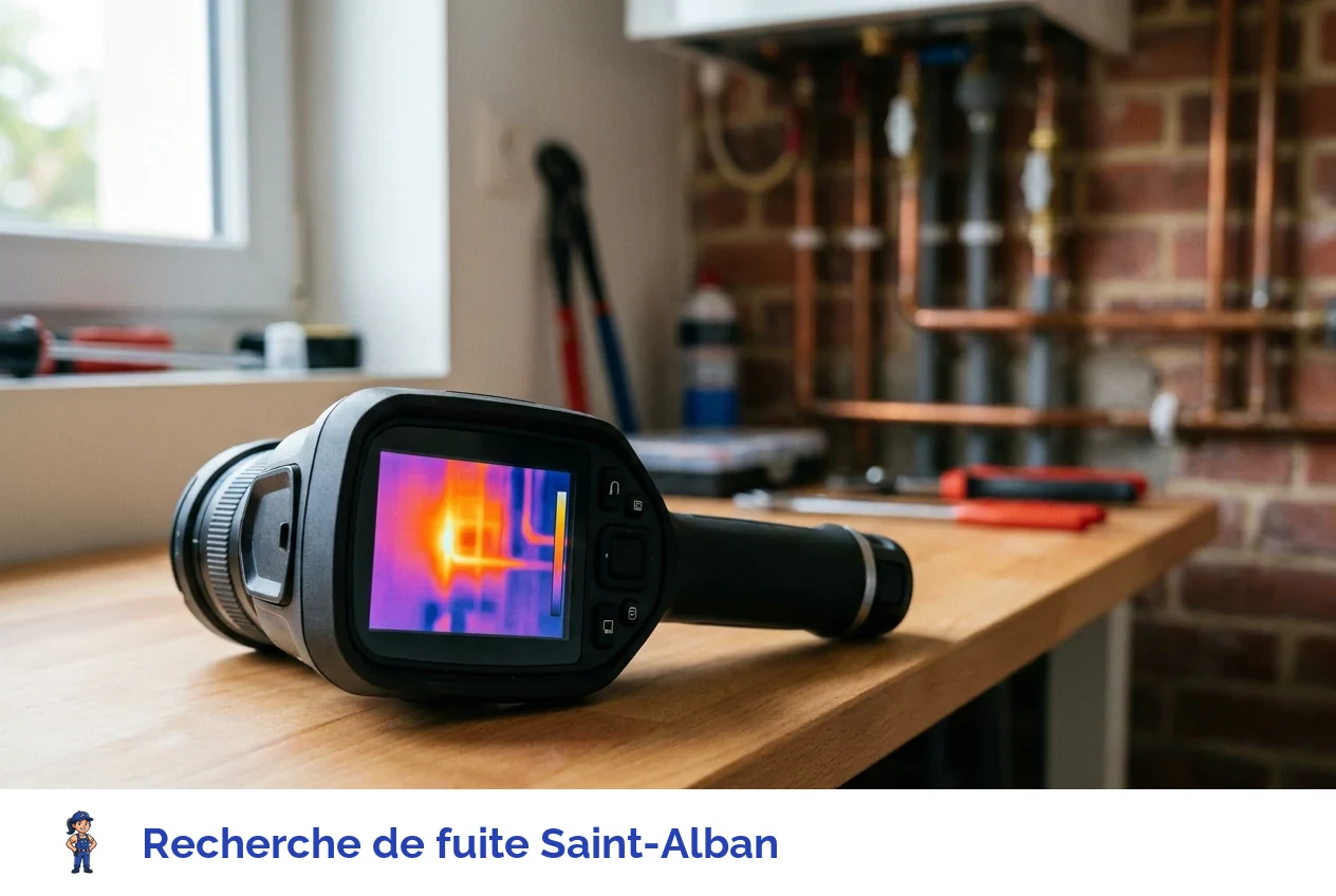 Recherche de fuite à Saint-Alban