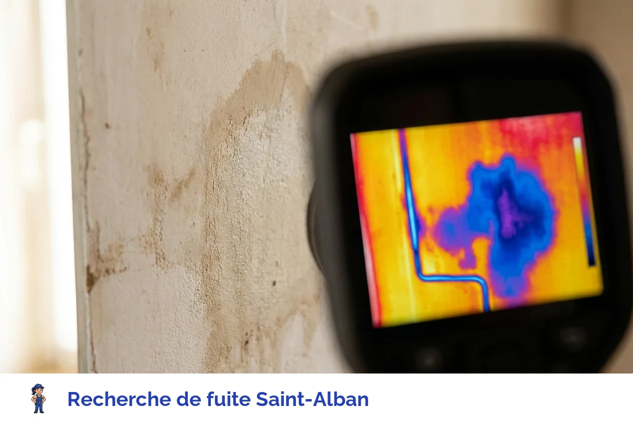 Recherche de fuite à Saint-Alban