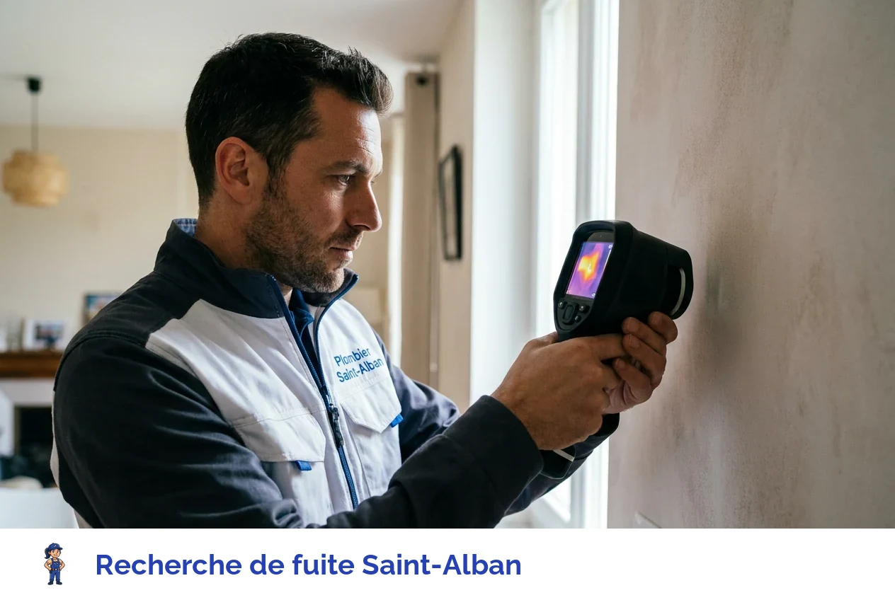 Recherche de fuite à Saint-Alban
