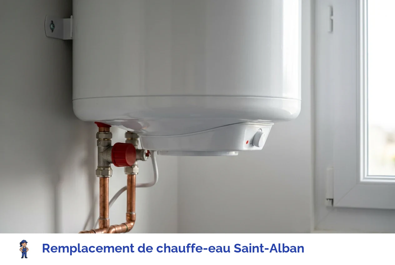 Remplacement de chauffe-eau à Saint-Alban