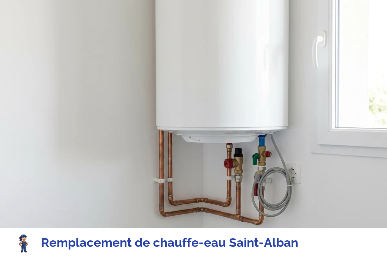 Remplacement de chauffe-eau à Saint-Alban