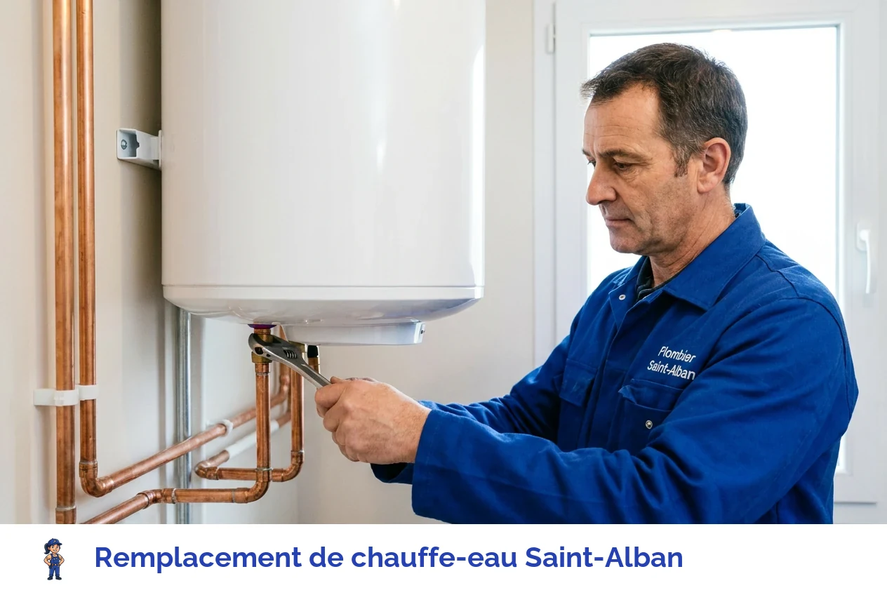 Remplacement de chauffe-eau à Saint-Alban