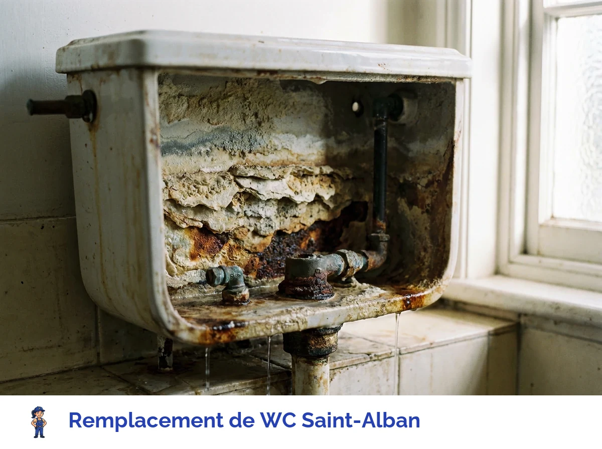 Remplacement de WC à Saint-Alban